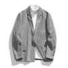 Men's light business small suit corduroy jacket Men's spring and autumn loose casual suit cool and stylish quality small suit men details Picture